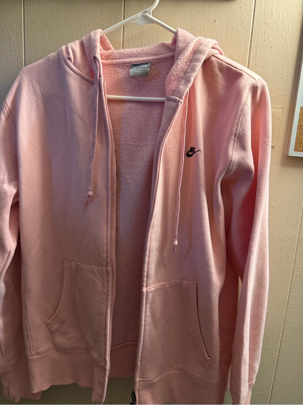 Nike Pink Zip-Up Hooded Jacket